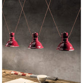 3 darab ipari stílusú lámpából álló függeszték.